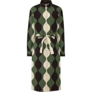MARIMEKKO X UNIGLO SHIRT LONG SLEEVE DRESS / Green / BRAND NEW WITHOUT TAG